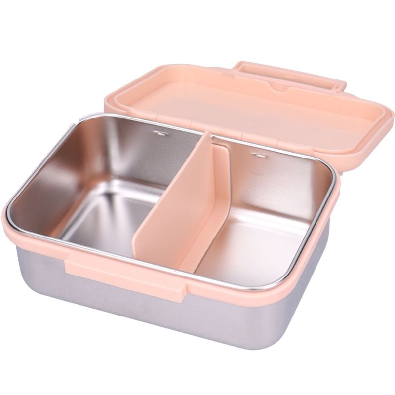 Lunch box inox 2 compartiments Cerises rose Kidzroom Produit 2