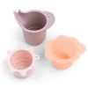 Jeu d'eau lot de 3 gobelets empilables Elphee Rose  par Done by Deer