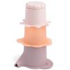 Jeu d'eau lot de 3 gobelets empilables Elphee Rose  par Done by Deer