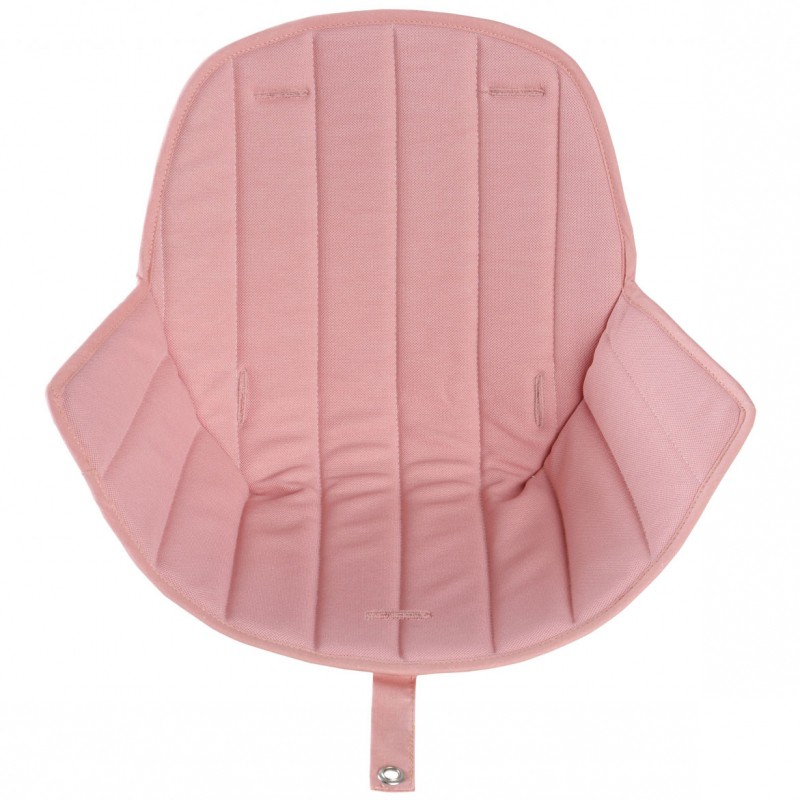 Assise tissu chaise haute Ovo Luxe rose Micuna