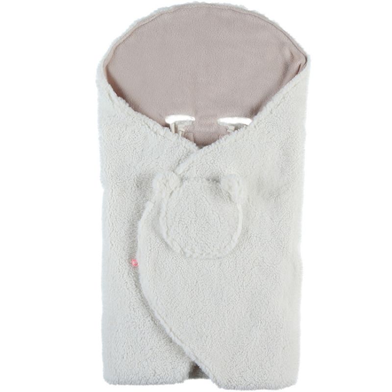 Couverture nomade Sherpa Mix & Match écrue Noukie's