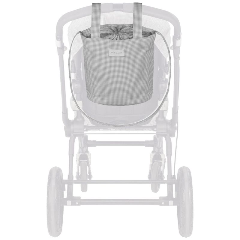 Sac Bucket Little Bloom Vichy Gris Pasito a pasito Produit 2