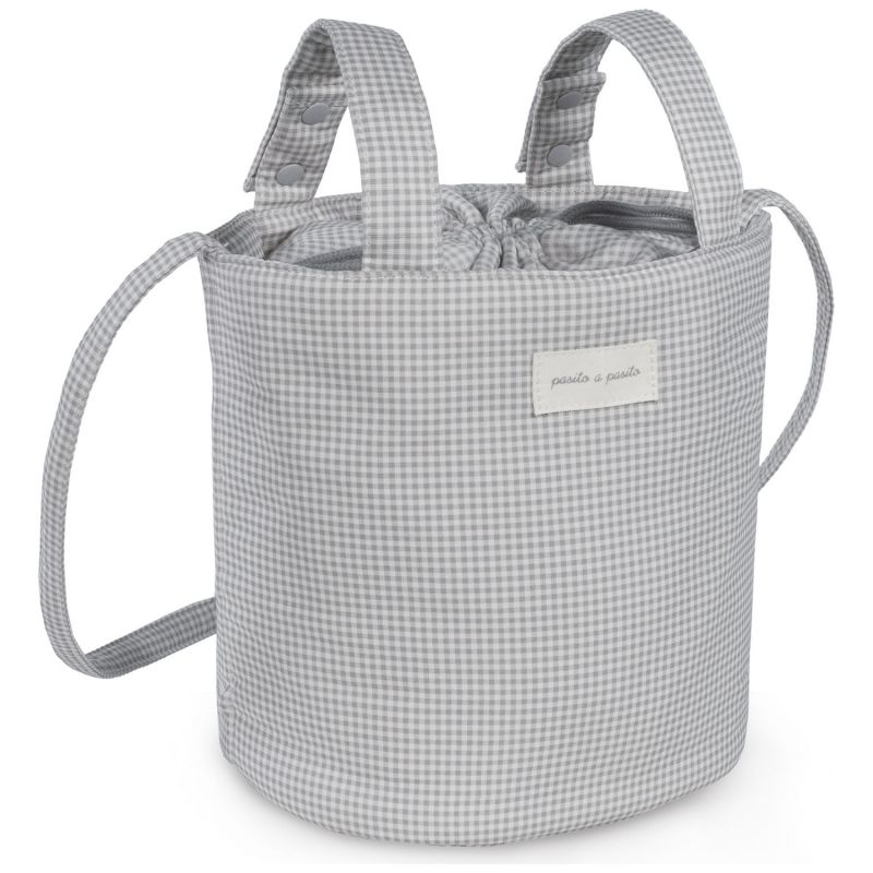 Sac Bucket Little Bloom Vichy Gris Pasito a pasito Produit 4