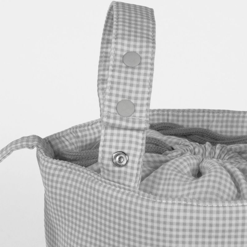 Sac Bucket Little Bloom Vichy Gris Pasito a pasito Produit 6