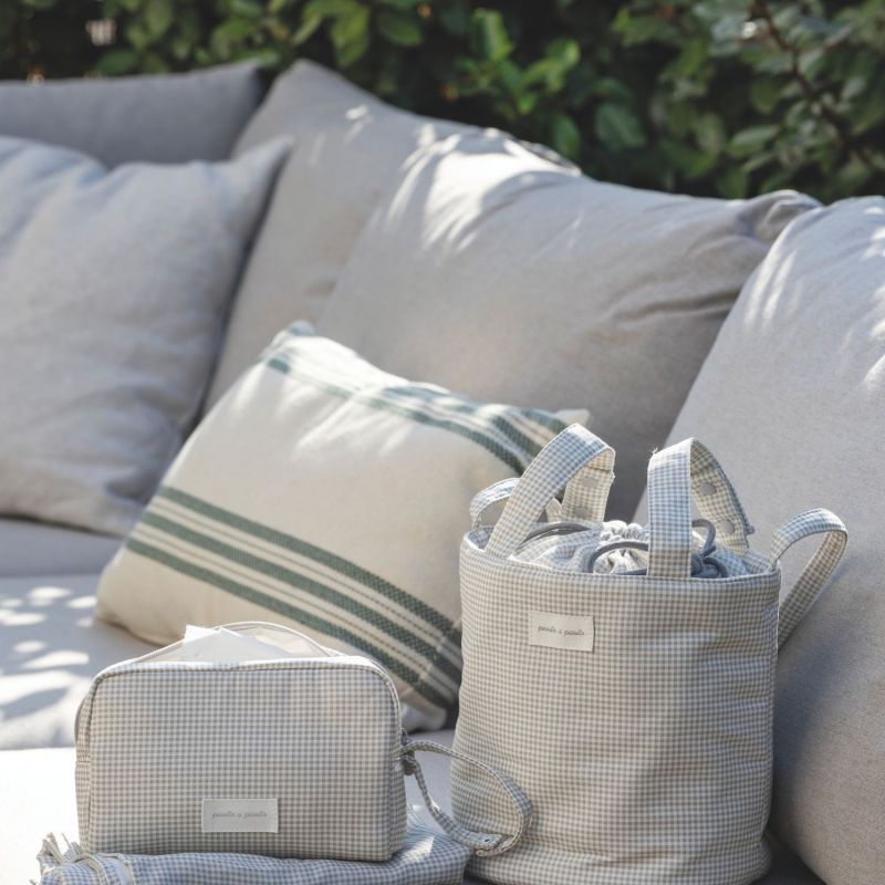 Sac Bucket Little Bloom Vichy Gris Pasito a pasito Produit 7