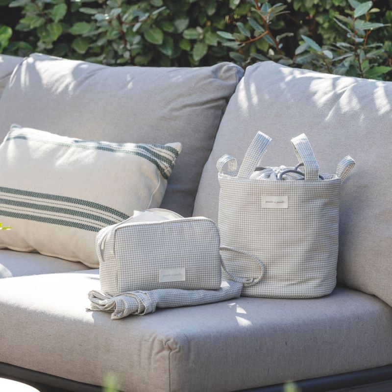 Sac Bucket Little Bloom Vichy Gris Pasito a pasito Produit 9