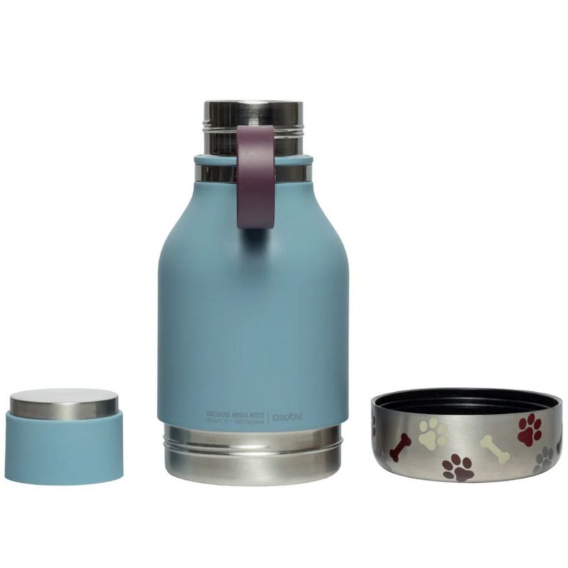 Gourde isotherme pour chien 2 en 1 Bleu (1 litre) Asobu Produit 4