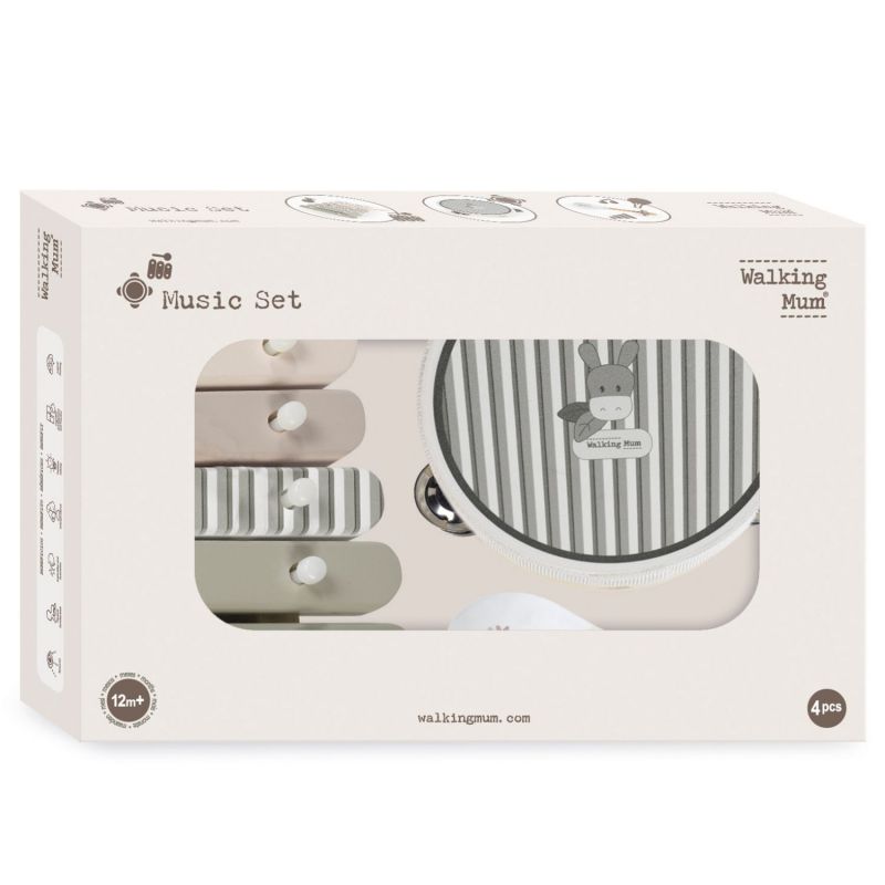 Ensemble d'instruments de musique en bois Botton Walking Mum Packaging 7