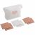 Variation Blanc, rose du produit Trousse de toilette et 6 carrés éponges Petit Cœur de la marque Sauthon