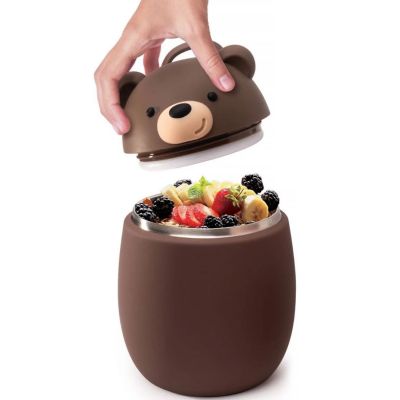 Boîte repas isotherme Bestie Foodie Ours Brun (600 ml) - Reconditionné