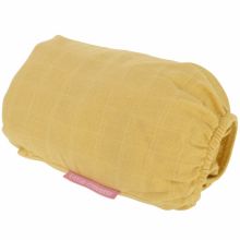 Drap housse en coton bio moutarde (60 x 120 cm)  par Little Crevette