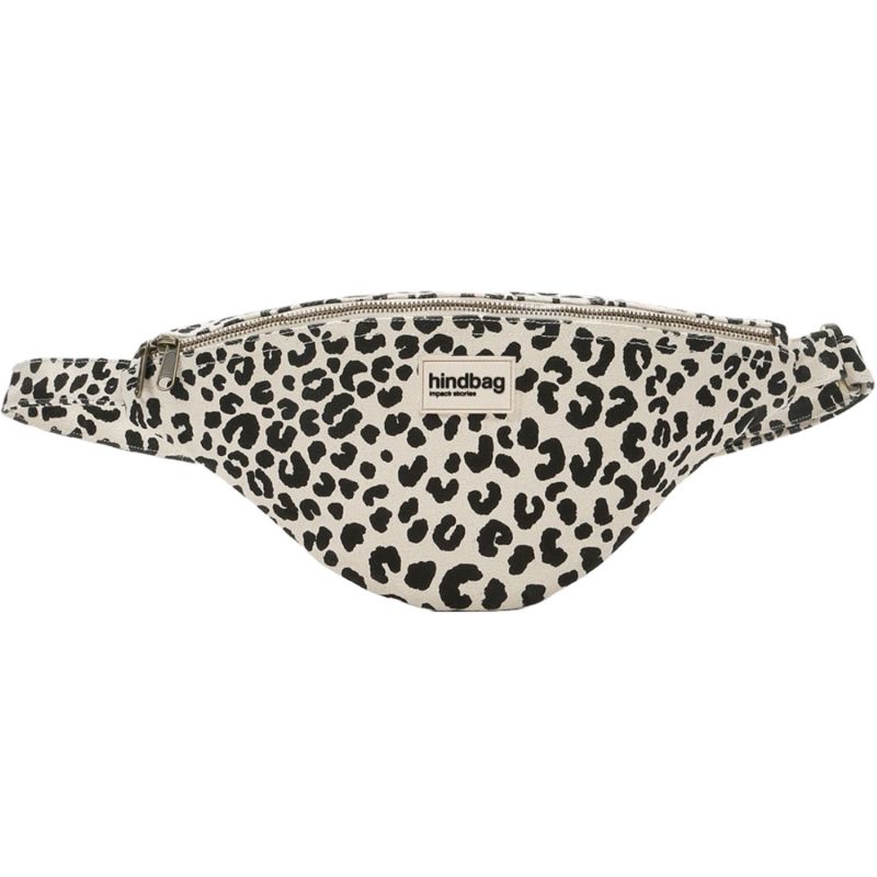 Sac banane L Sasha Léopard Ecru Hindbag Produit 1