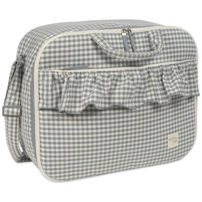 Valise de maternité Praliné Vichy Matcha Walking Mum