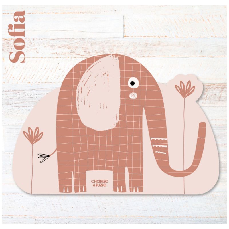 Set de table Sofia Éléphant personnalisable Charlie et Suzie Ambiance 2