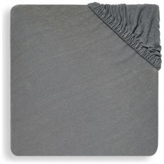 Drap housse en jersey Storm Grey (60 x 120 cm) - Jollein