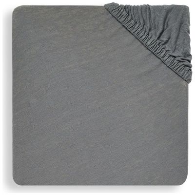 Drap housse en jersey Storm Grey (60 x 120 cm)