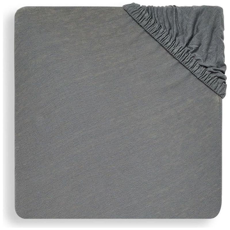 Drap housse en jersey Storm Grey (60 x 120 cm) Jollein Produit 1