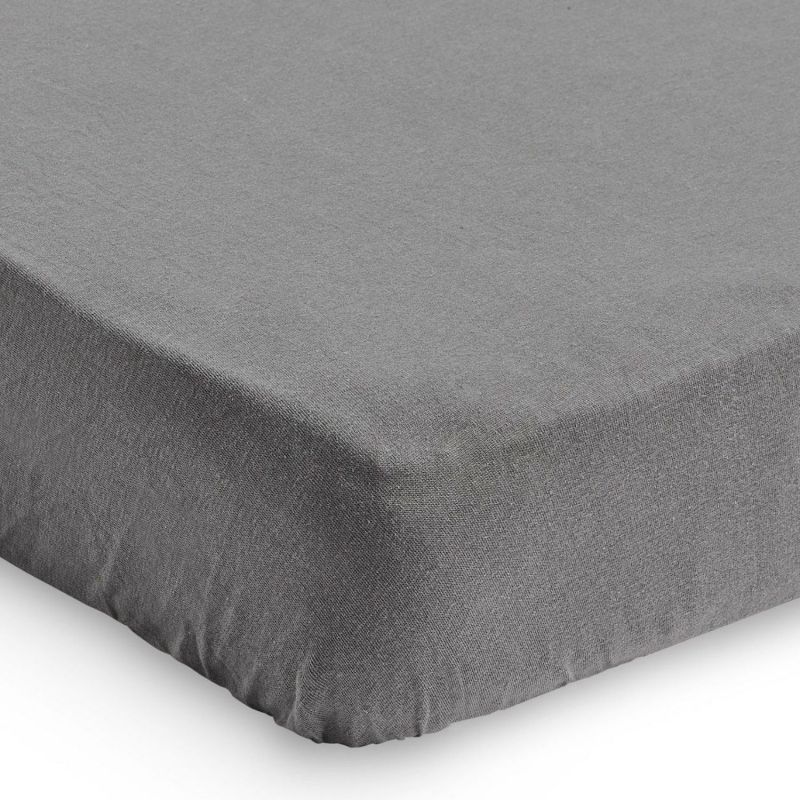 Drap housse en jersey Storm Grey (60 x 120 cm) Jollein Produit 2