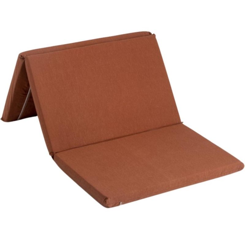 Matelas de voyage pliant terracotta (60 x 120 cm) Kadolis