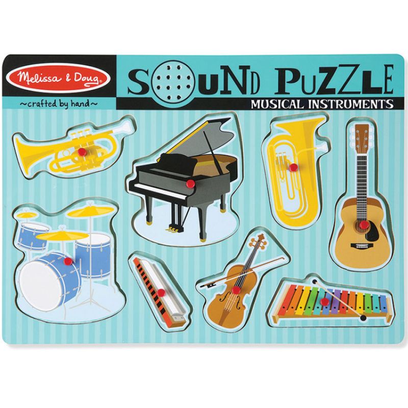 Puzzle à encastrement sonore Instruments de musique (8 pièces) Melissa & Doug