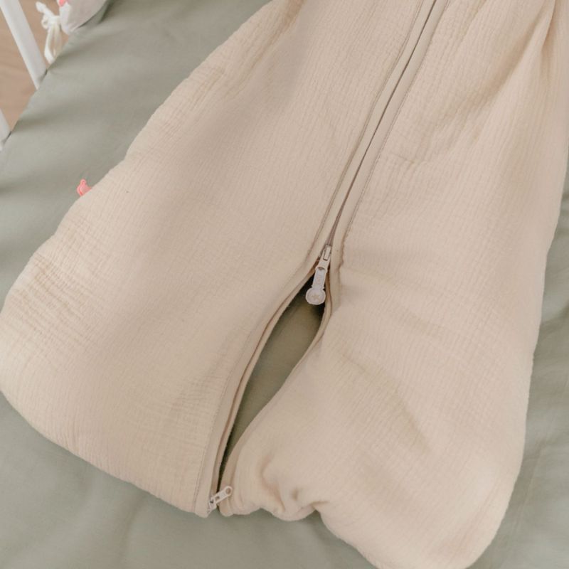 Gigoteuse chaude en mousseline bio Beige (70 cm) Noukie's Ambiance 8