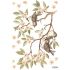 Stickers Oh deer branches et moineaux (29,7 x 42 cm) - Lilipinso