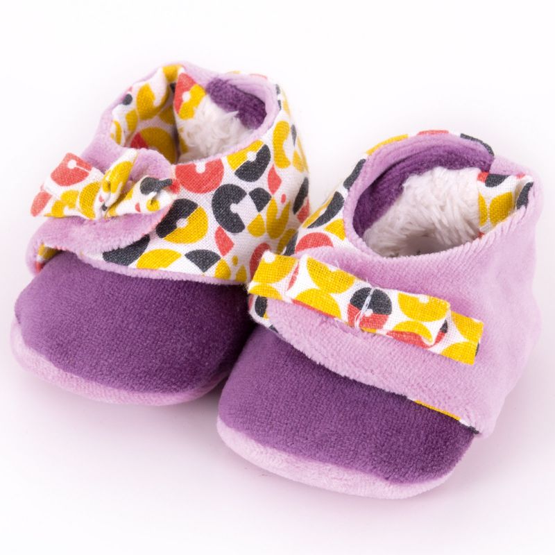 Chaussons de naissance Tchiki parme (0-12 mois) L'oiseau bateau