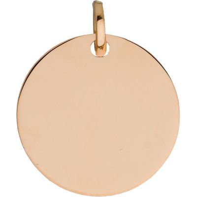 Médaille ronde 16 mm (or rose 750°) Berceau magique bijoux