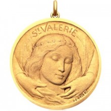 Médaille Sainte Valérie (or jaune 750°)  par Becker
