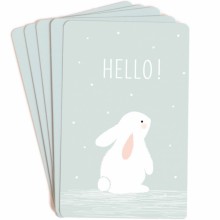 Lot de 10 mini cartes Hello  par Zü
