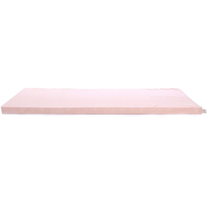 Matelas de sol St Barth White bubble Misty pink (60 x 120 cm) Nobodinoz