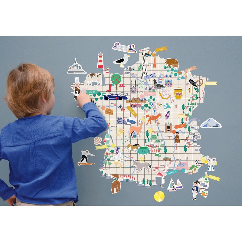 Sticker mural Ma France Mimi'lou