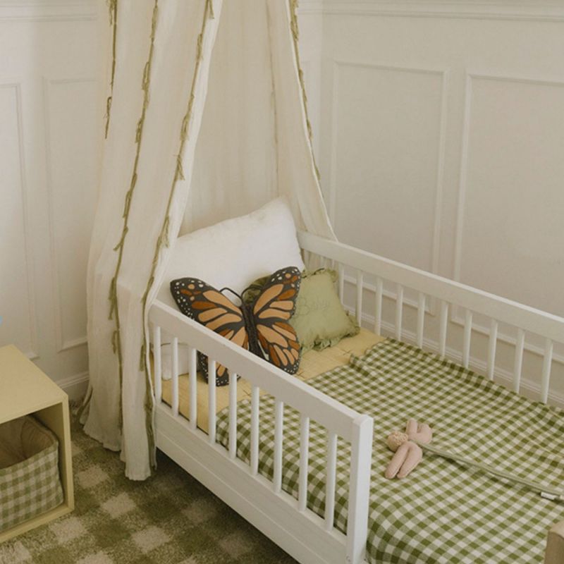 Couverture bébé tricotée Vichy Matcha (80 x 100 cm) Lorena Canals Ambiance 4