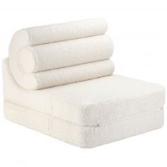 Chauffeuse Flipster Cream White molletonné - Wigiwama