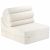 Variation Ecru du produit Chauffeuse Flipster Cream White molletonné de la marque Wigiwama