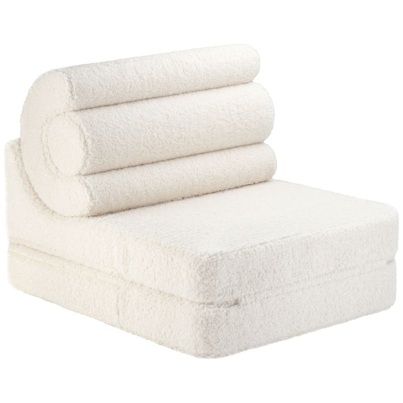 Chauffeuse Flipster Cream White molletonné Wigiwama Produit 1