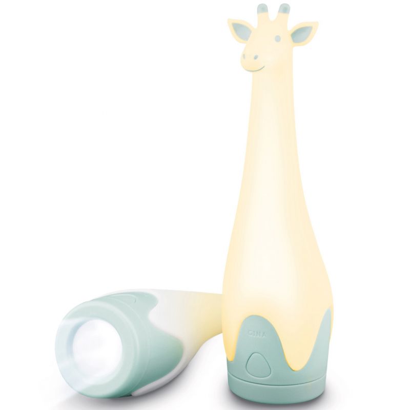 Veilleuse et torche Gina girafe bleue ZAZU
