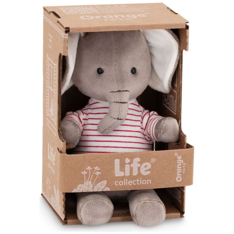 Elephant Bruno (15 cm assis) Orange Toys Packaging 6