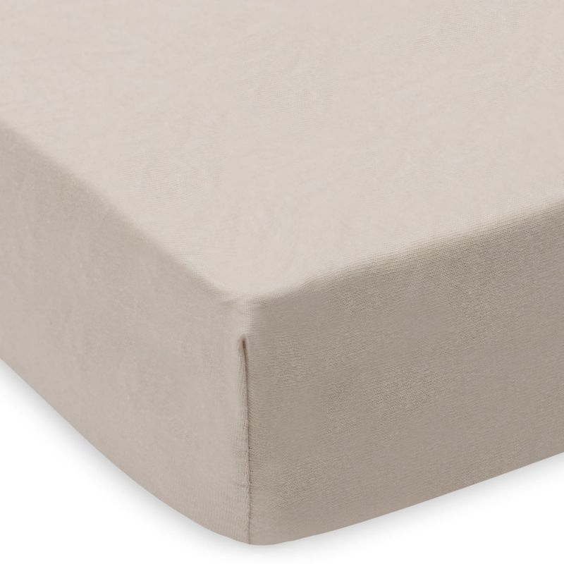 Lot de 2 draps housses en jersey Oatmeal-Sand (60 x 120 cm) Jollein Produit 4