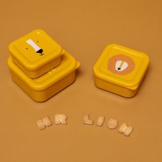 Lot de 3 boîtes à goûter Mr. Lion