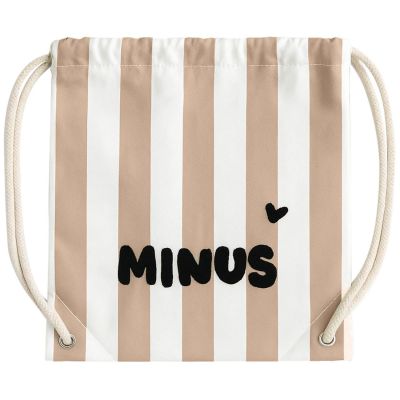 Sac à ficelles enfant rayures rose Zakuw