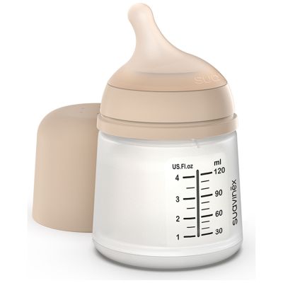 Biberon anti-colique Zerø.Zerø taille unique spécial allaitement Light (120 ml) Suavinex