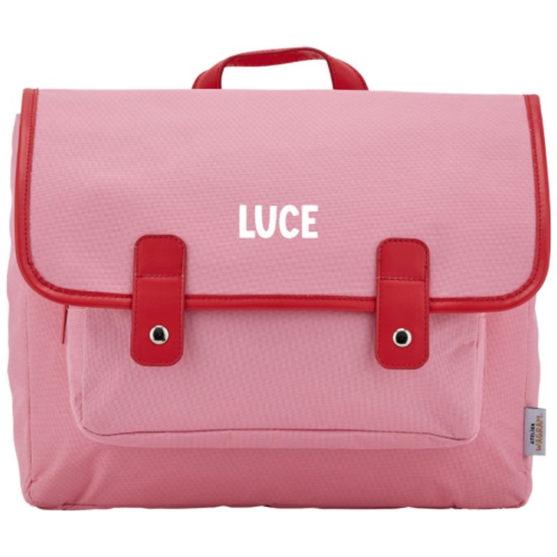 Cartable A4 maternelle Rose personnalisable (33 cm) Atelier Wagram Produit 4