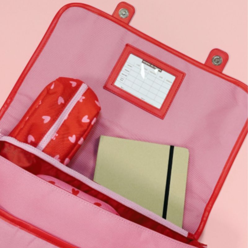 Cartable A4 maternelle Rose personnalisable (33 cm) Atelier Wagram Ambiance 7
