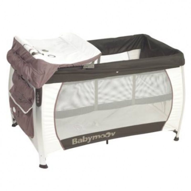 Lit parapluie ''Silver dream'' chocolat et blanc Babymoov