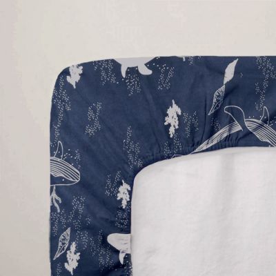 Drap housse Whales (60 x 120 cm)