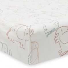 Housse matelas à langer en jersey Elephant Tales (50 x 70 cm) - Jollein