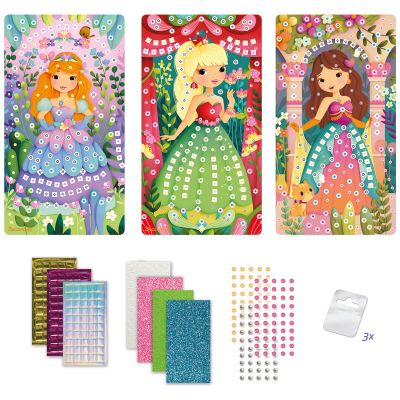 Coffret 3 mosaïques Princesses