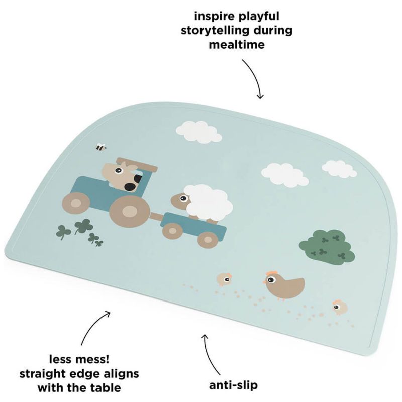 Set de table Tiny farm Bleu Done by Deer Produit 5