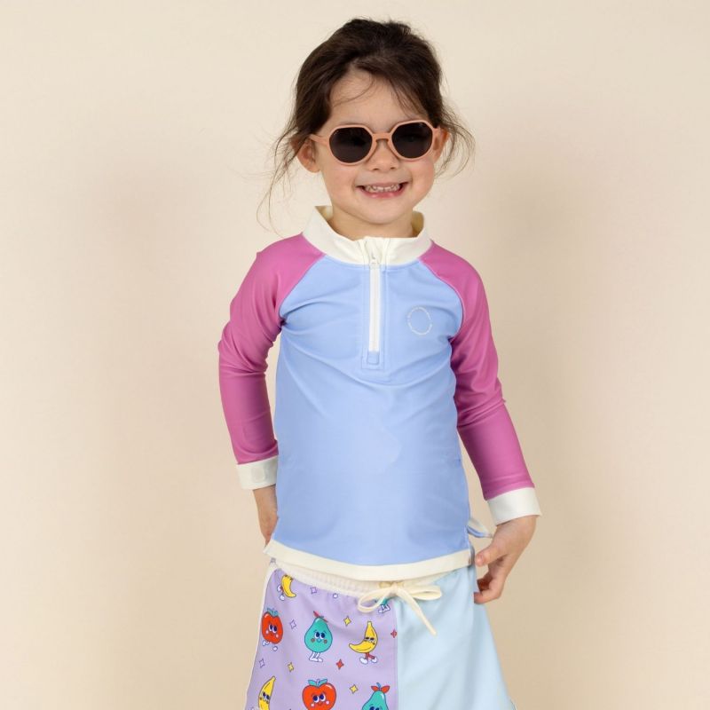 Tee-shirt anti-UV Violet Rose (2-4 ans) KI et LA Ambiance 6